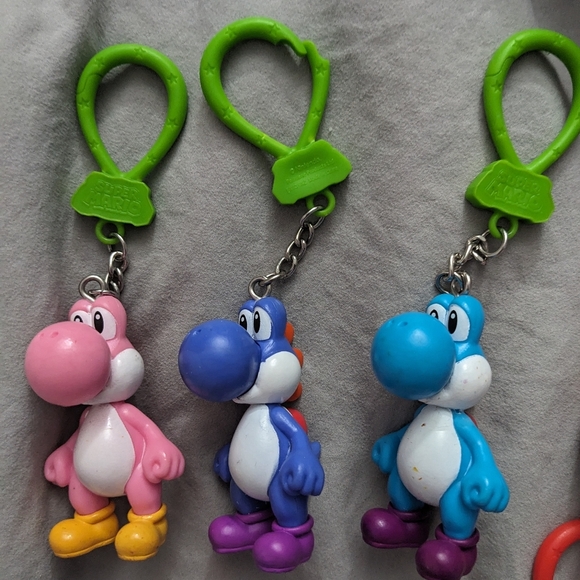 Nintendo Character Keychains Set + RARE CHASE STAR - Picture 2 of 13